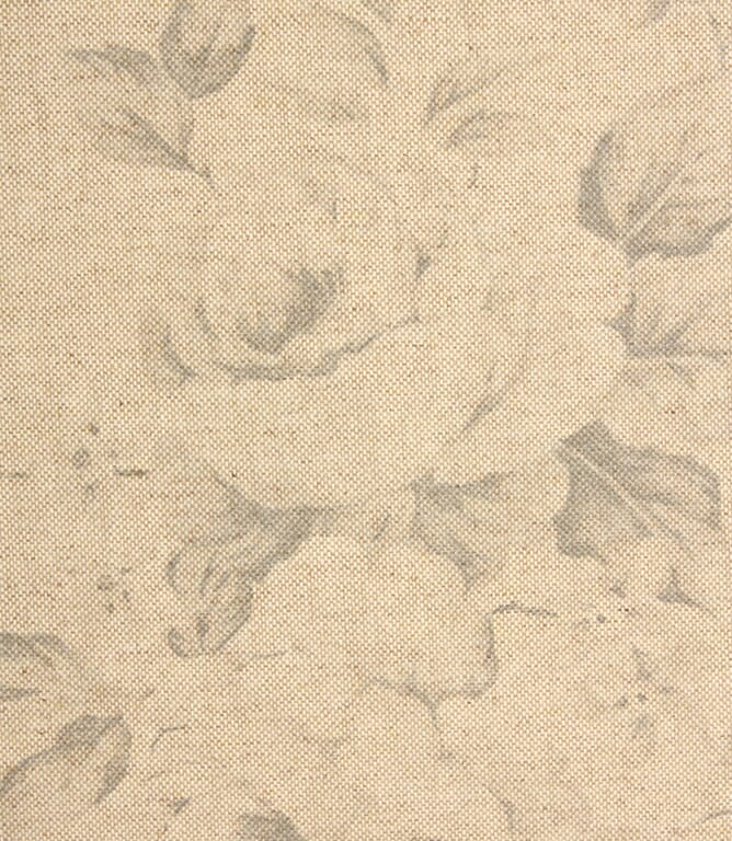 Grande Floral PVC Fabric / Grey