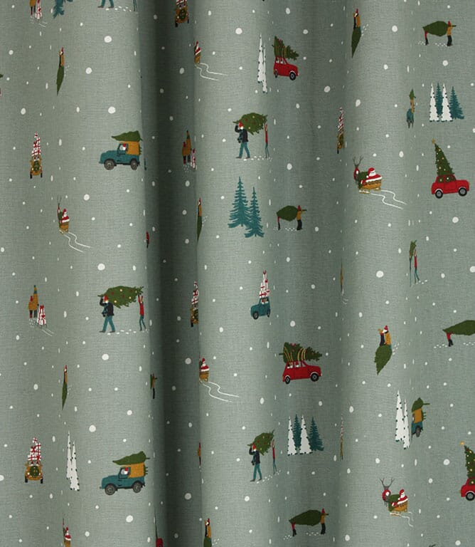 Sophie Allport Home for Christmas Fabric / Grey