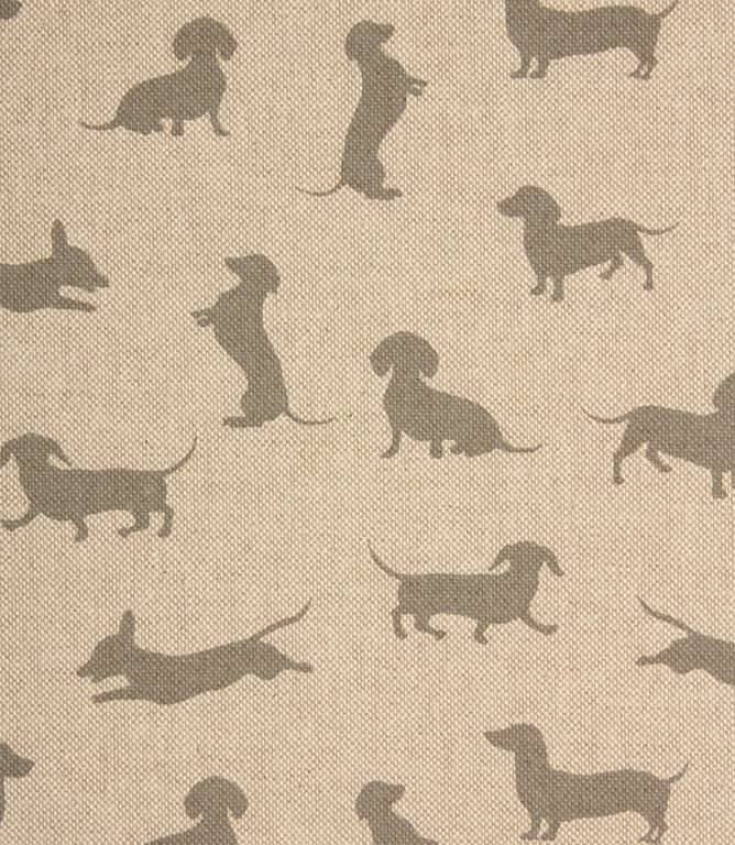 Sausage Dog Fabric / Grey