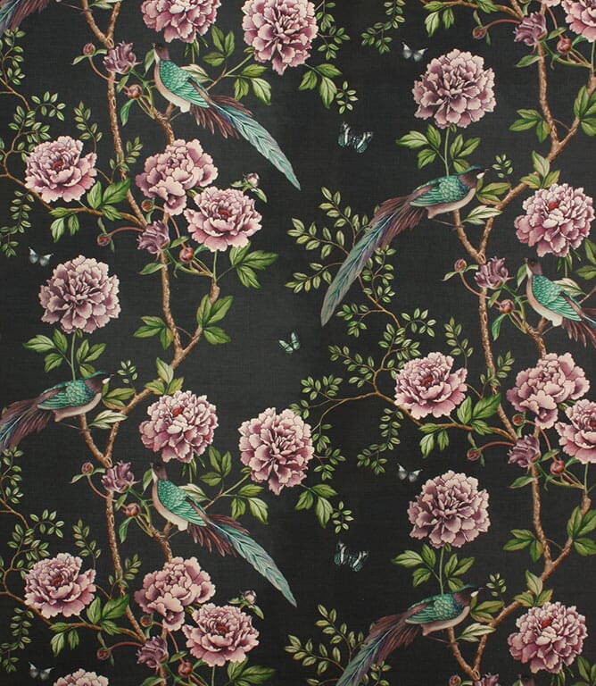 Paloma Home Vintage Chinoiserie Fabric / Midnight