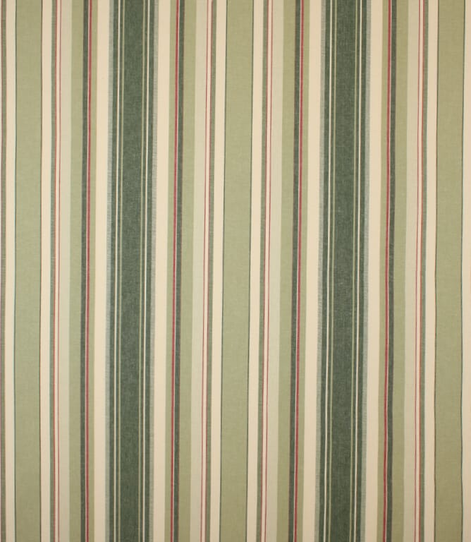 Falmouth Stripe Fabric / Vert