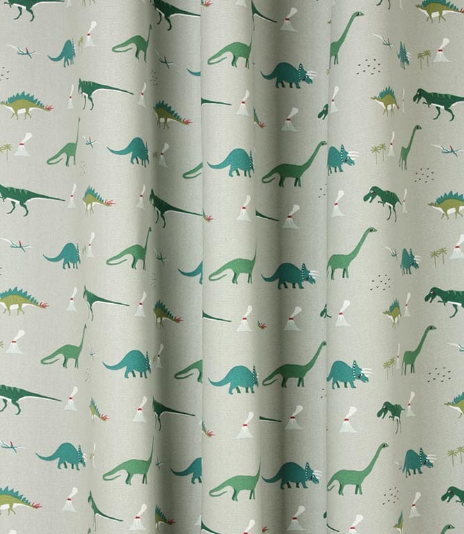 Sophie Allport Dinosaurs Fabric / Sage Blue | Just Fabrics