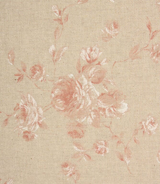 Vintage Floral Fabric / Red