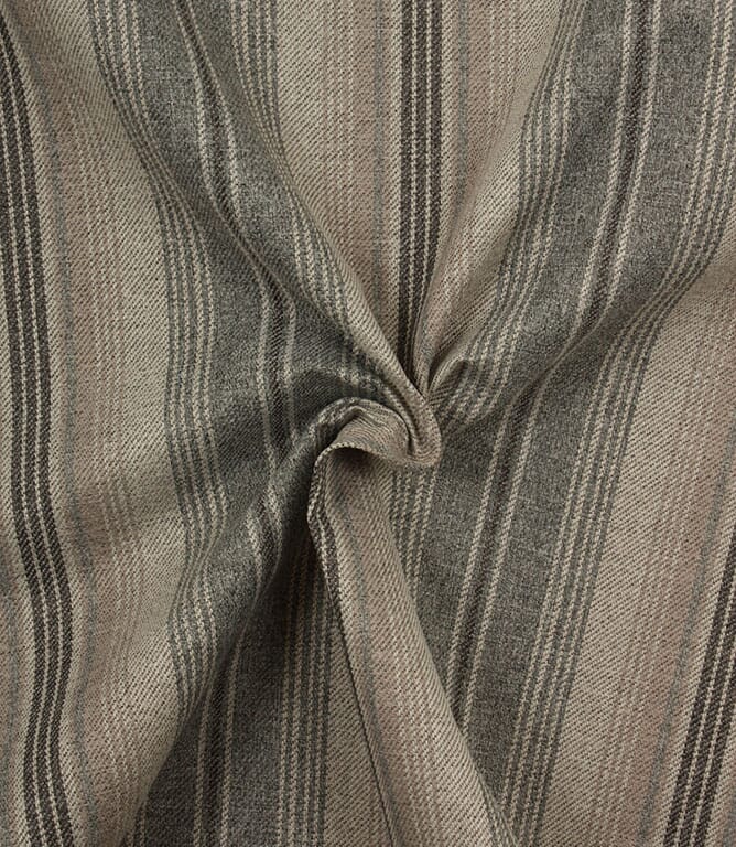 Ashley Stripe FR Fabric / Pewter