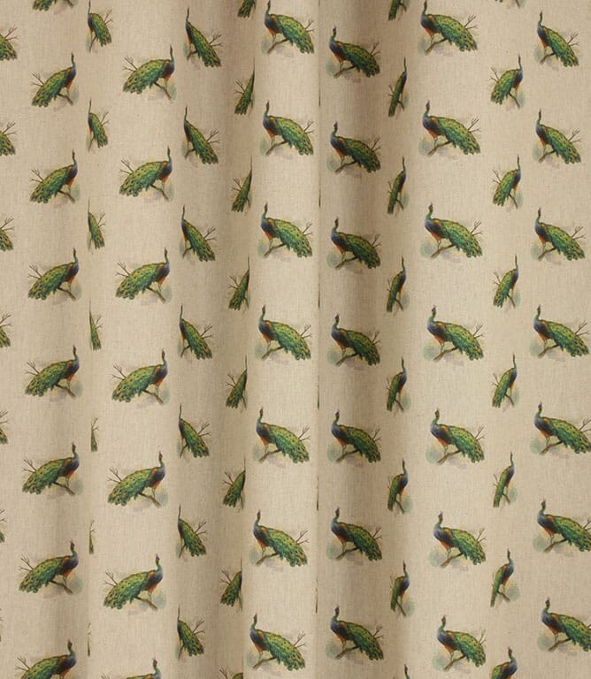 Indian Peafowl Fabric / Linen