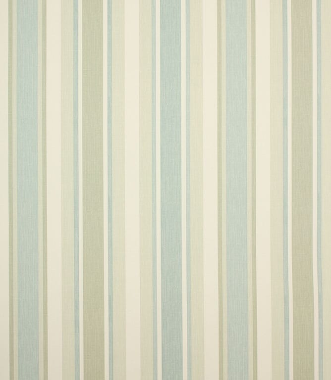 Laura Ashley Awning Stripe Fabric / Pistachio / Duck Egg