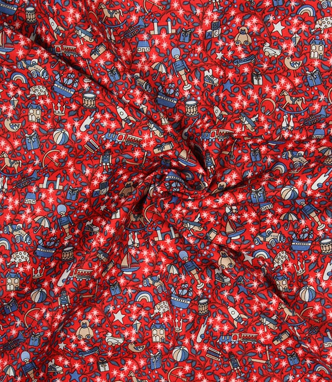 Liberty Magical Forest Fabric / Red