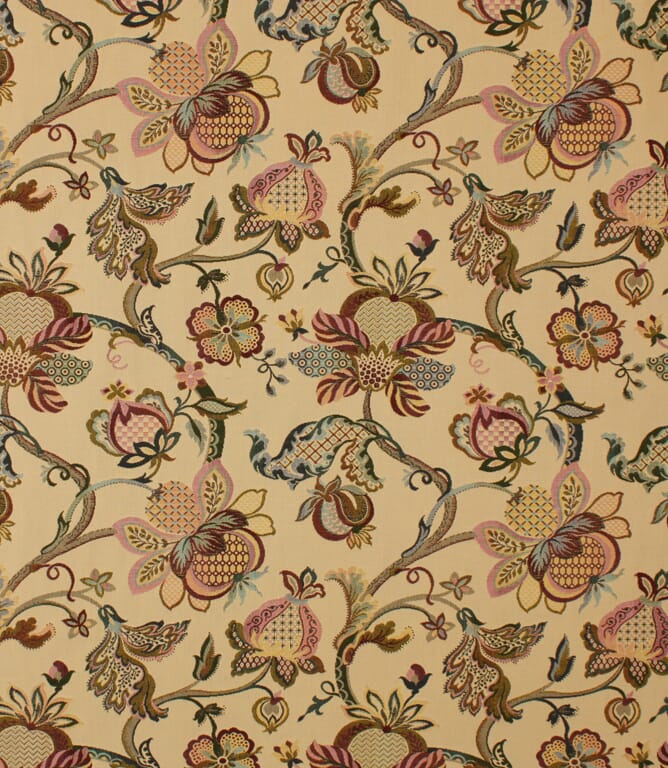 Ibiza Tapestry Fabric / Cranberry