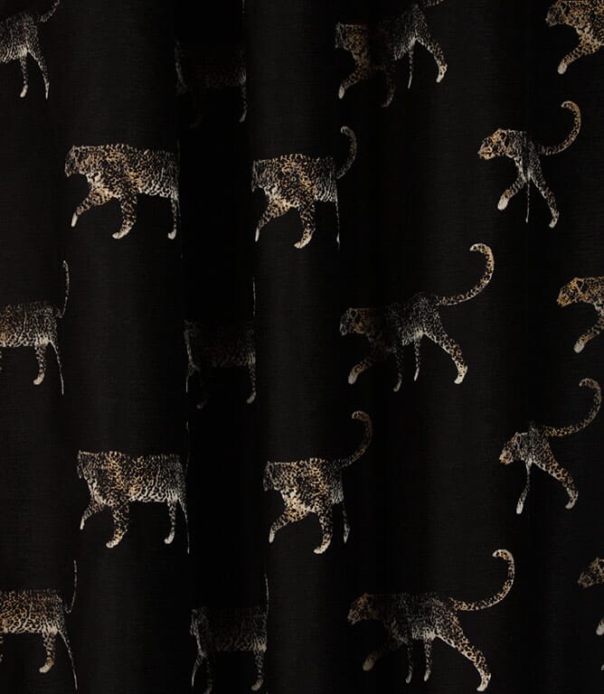 Leopard Fabric / Noir