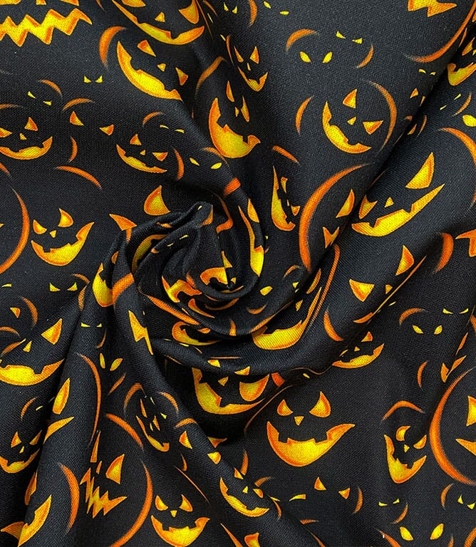 Pumpkins Fabric / Orange