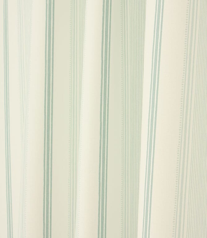 Laura Ashley Heacham Stripe Fabric / Duck Egg