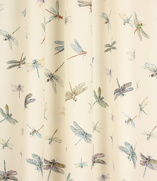 Dragonflies Fabric / Cream