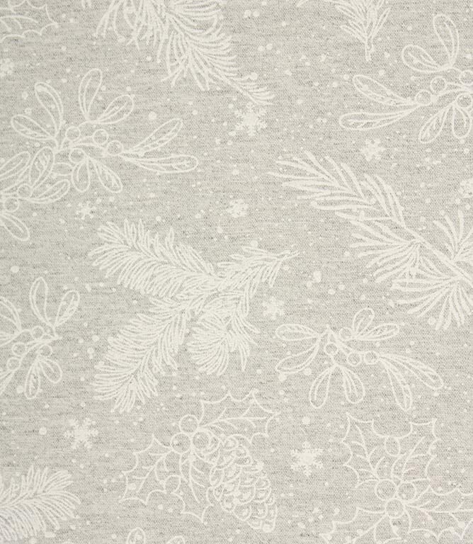 Glam Holly Spruce Acrylic Fabric / Grey