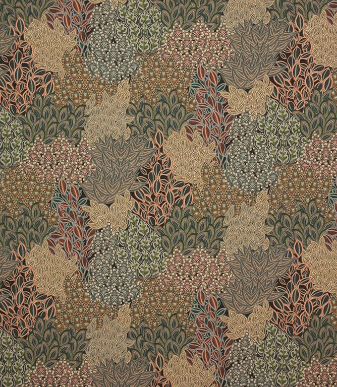 Agave Rainforest / Slate Fabric Remnant