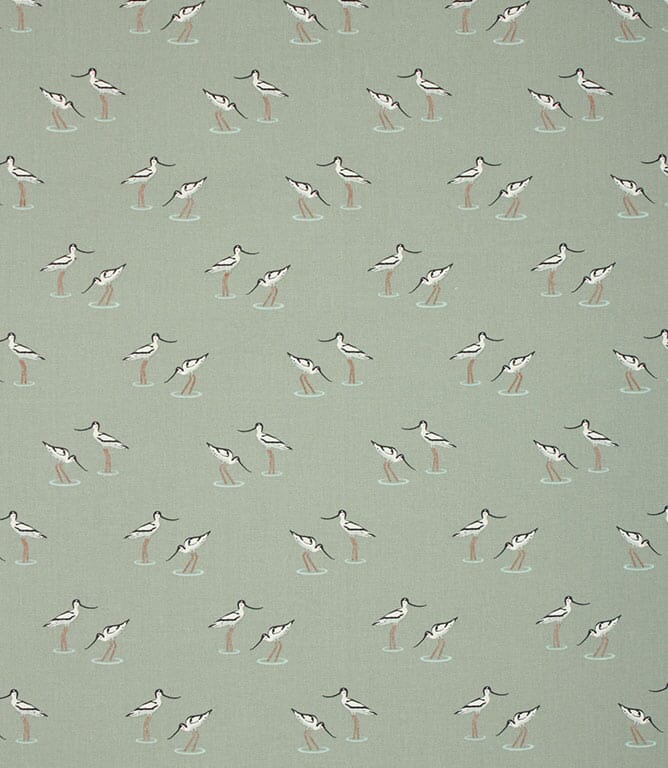 Sophie Allport Coastal Birds Fabric / Duck Egg