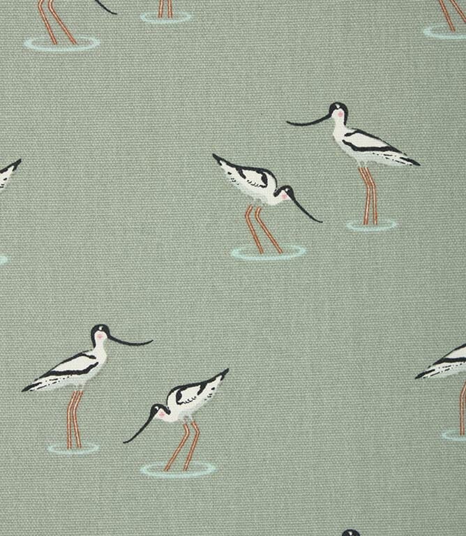 Sophie Allport Coastal Birds Fabric / Duck Egg