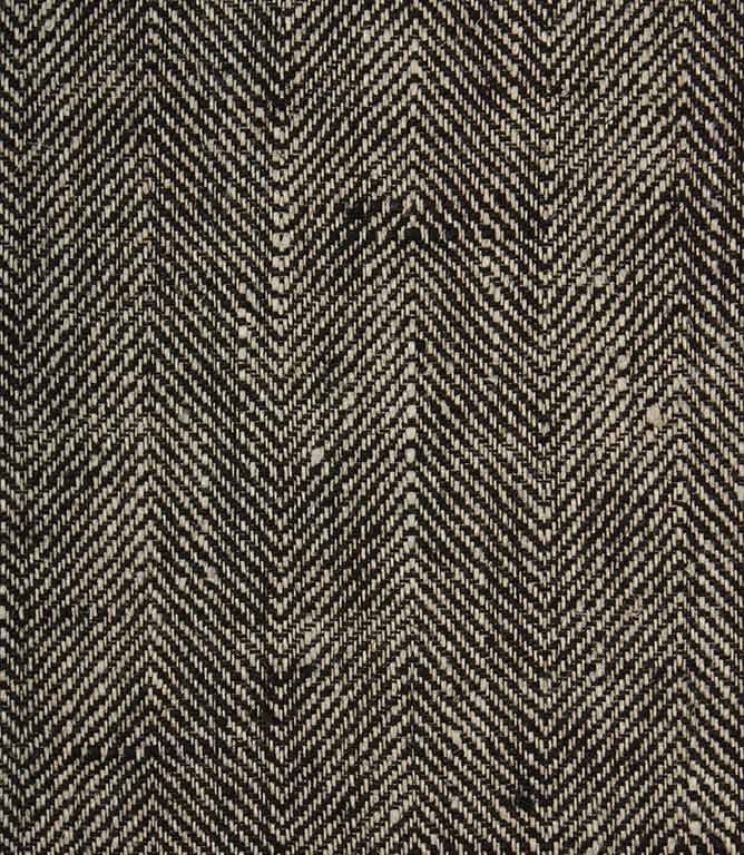 Crudwell Linen Fabric / Black
