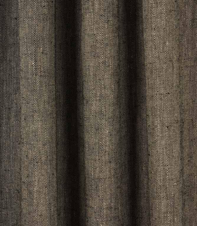 Crudwell Linen Fabric / Black