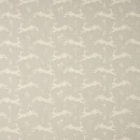Hopping Hares Fabric / Silver