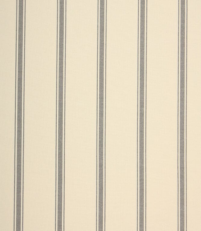 St Agnes Wide Stripe Fabric / Grey