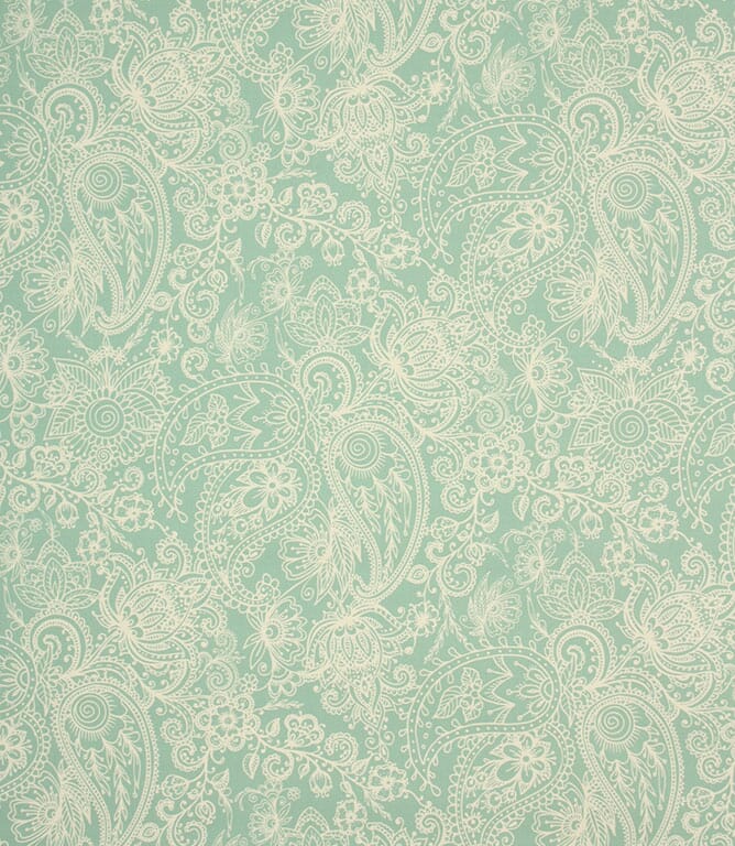 Indian Paisley Fabric / Eau de nil