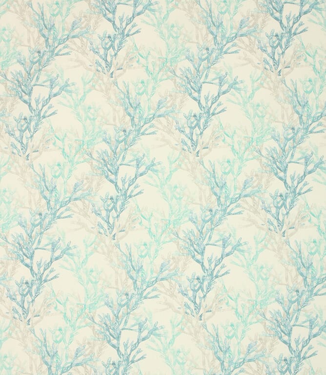 Coral Outdoor Fabric / Blue