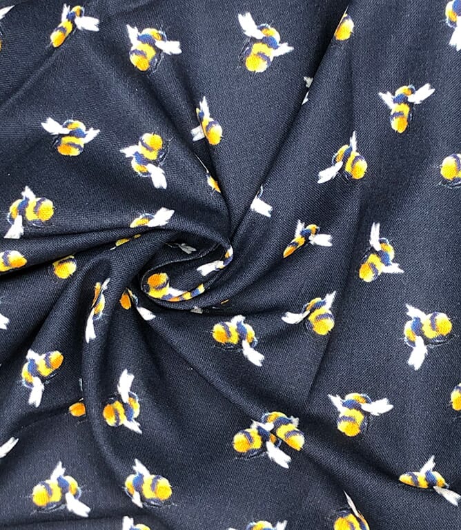 Bumblebee Fabric / Navy