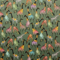 Cheeky Giraffe Velvet Fabric / Grass Cheeky Giraffe Velvet Fabric / Grass