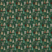 Christmas Tree Tapestry Fabric / Green
