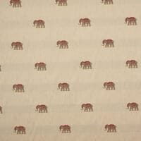 Elephants C Fabric / Red Elephants C Fabric / Red