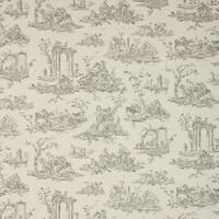 French Toile Fabric / Grey French Toile Fabric / Grey