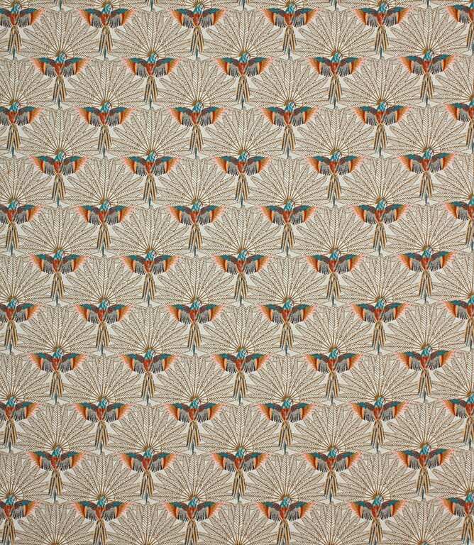 Parrot Paradise  Fabric / White