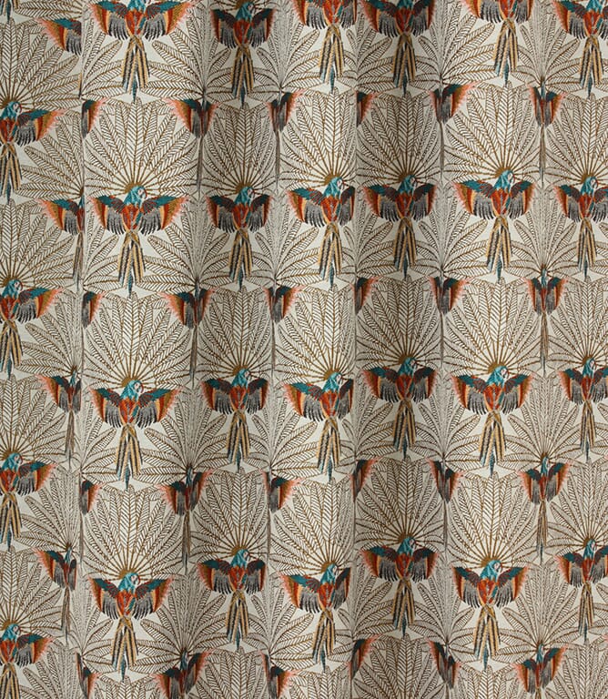 Parrot Paradise  Fabric / White