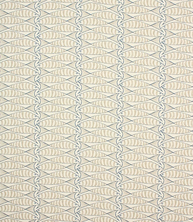 Cornish Sardines Fabric / Beige
