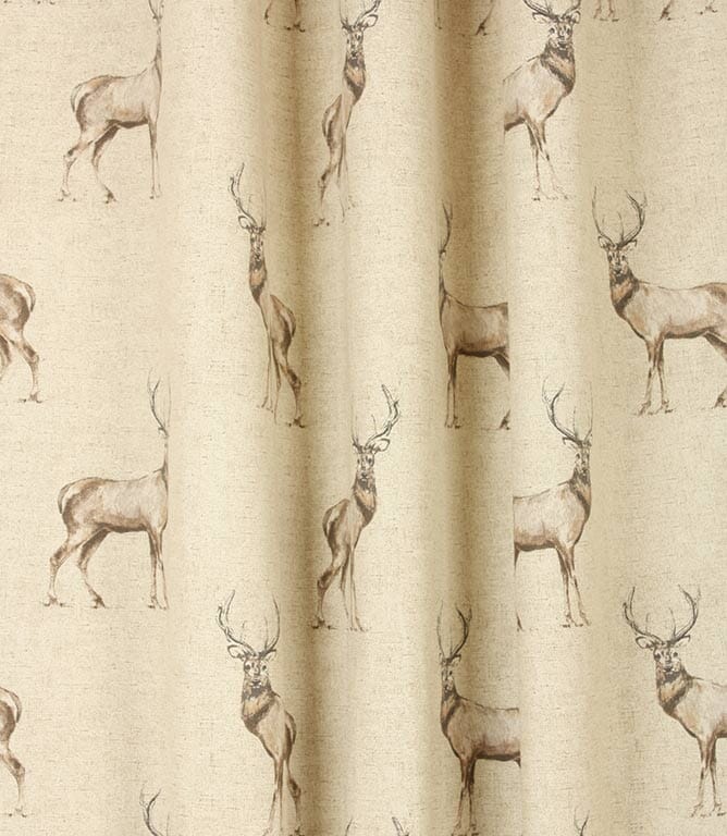 Glencoe Stag Fabric / Natural