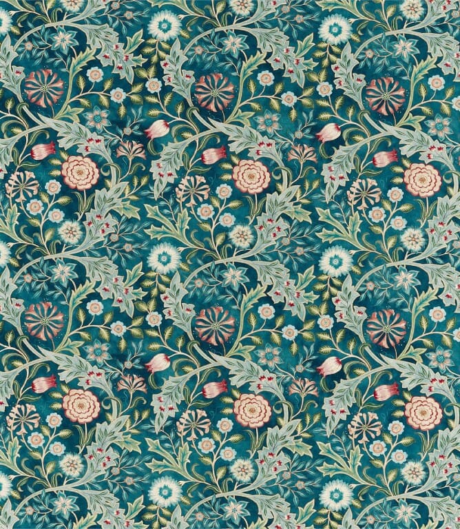 Morris & Co Wilhelmina Fabric / Teal
