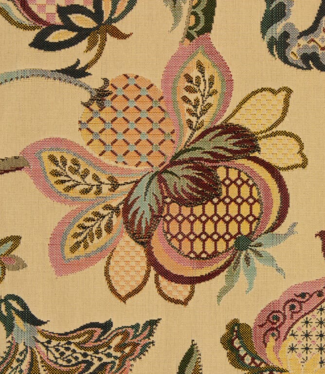 Ibiza Tapestry Fabric / Cranberry