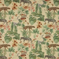 Tropical Forest Tapestry Fabric / Cream Tropical Forest Tapestry Fabric / Cream