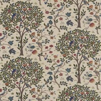 Morris & Co Kelmscott Tree Fabric / Woad / Wine