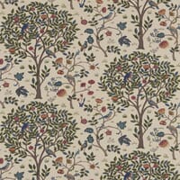 Morris & Co Kelmscott Tree Fabric / Woad / Wine Morris & Co Kelmscott Tree Fabric / Woad / Wine