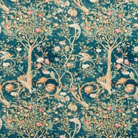 Morris & Co Melsetter Fabric / Indigo Morris & Co Melsetter Fabric / Indigo