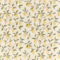 Morris & Co Lemon Tree Embroidery Fabric / Bayleaf / Lemon Morris & Co Lemon Tree Embroidery Fabric / Bayleaf / Lemon