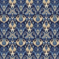 Linwood Fabrics Bukhara Fabric / Indigo Linwood Fabrics Bukhara Fabric / Indigo