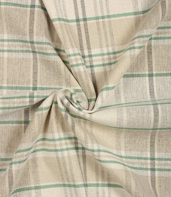Flora Check FR Fabric / Grey