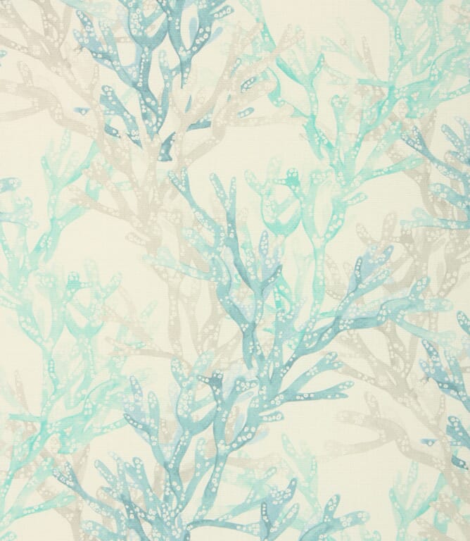 Coral Outdoor Fabric / Blue