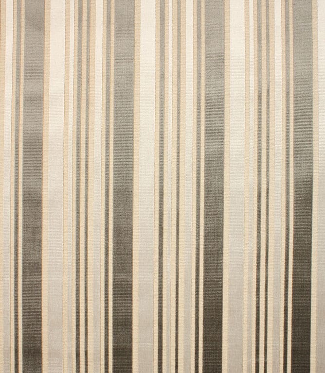 Cloud Velvet Stripe FR Fabric / Grey