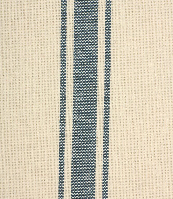 St Agnes Wide Stripe Fabric / Blue