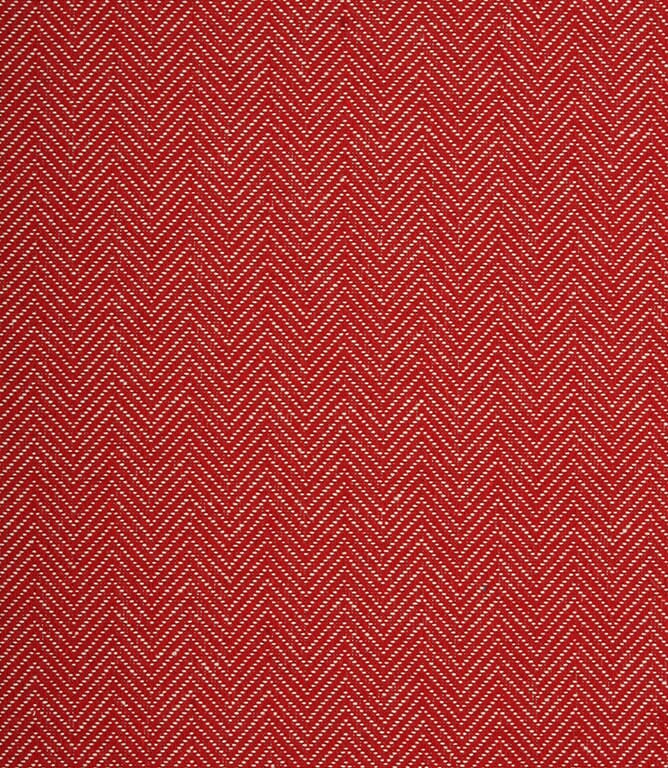 Harlyn Wide Herringbone Fabric / Red