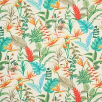 Heliconia Outdoor Fabric / White