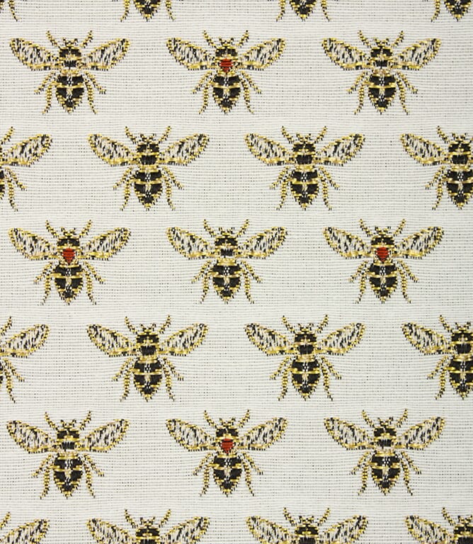 Vespa Bees Fabric / Gold / White